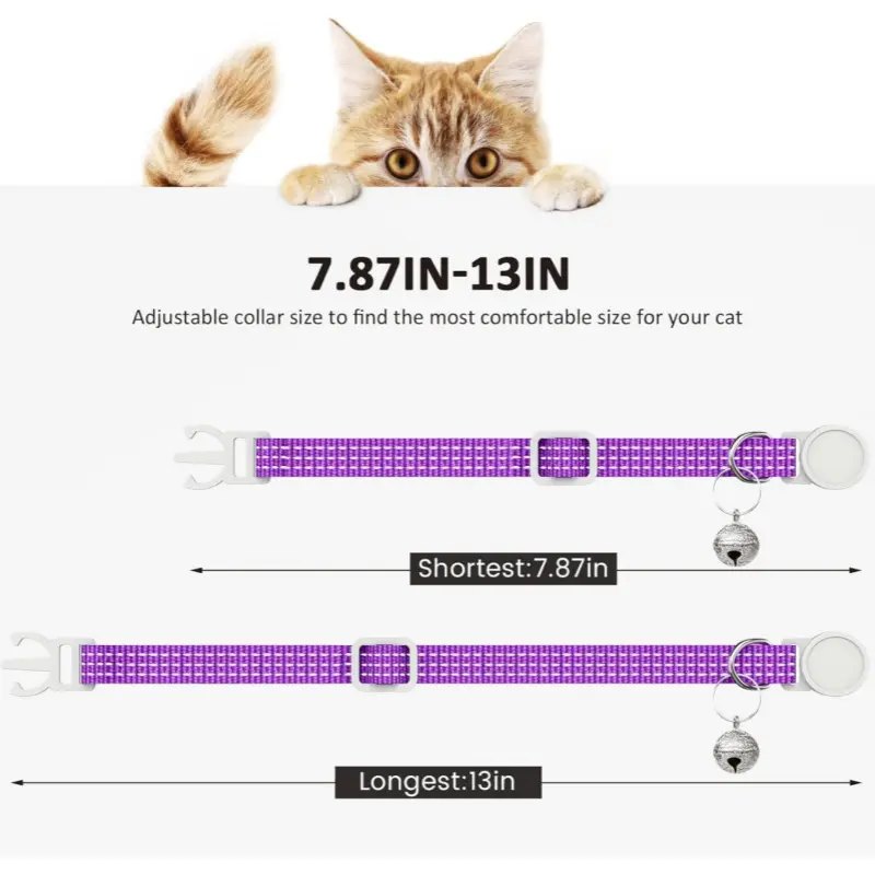Pets Comfortable Breathable Nylon Cat Collar Pet