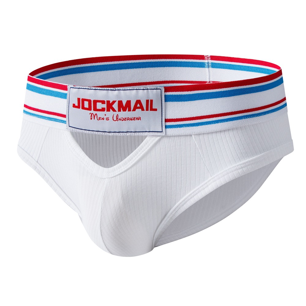 New Men's Triangle Underwear Comfortable Ribbed Cotton Sexy U Pouch