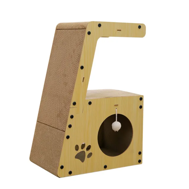 All in one Multifunctional Corrugated Paper Cat Self entertainment Scratcher Independent Packaging - Shop at LoveMi