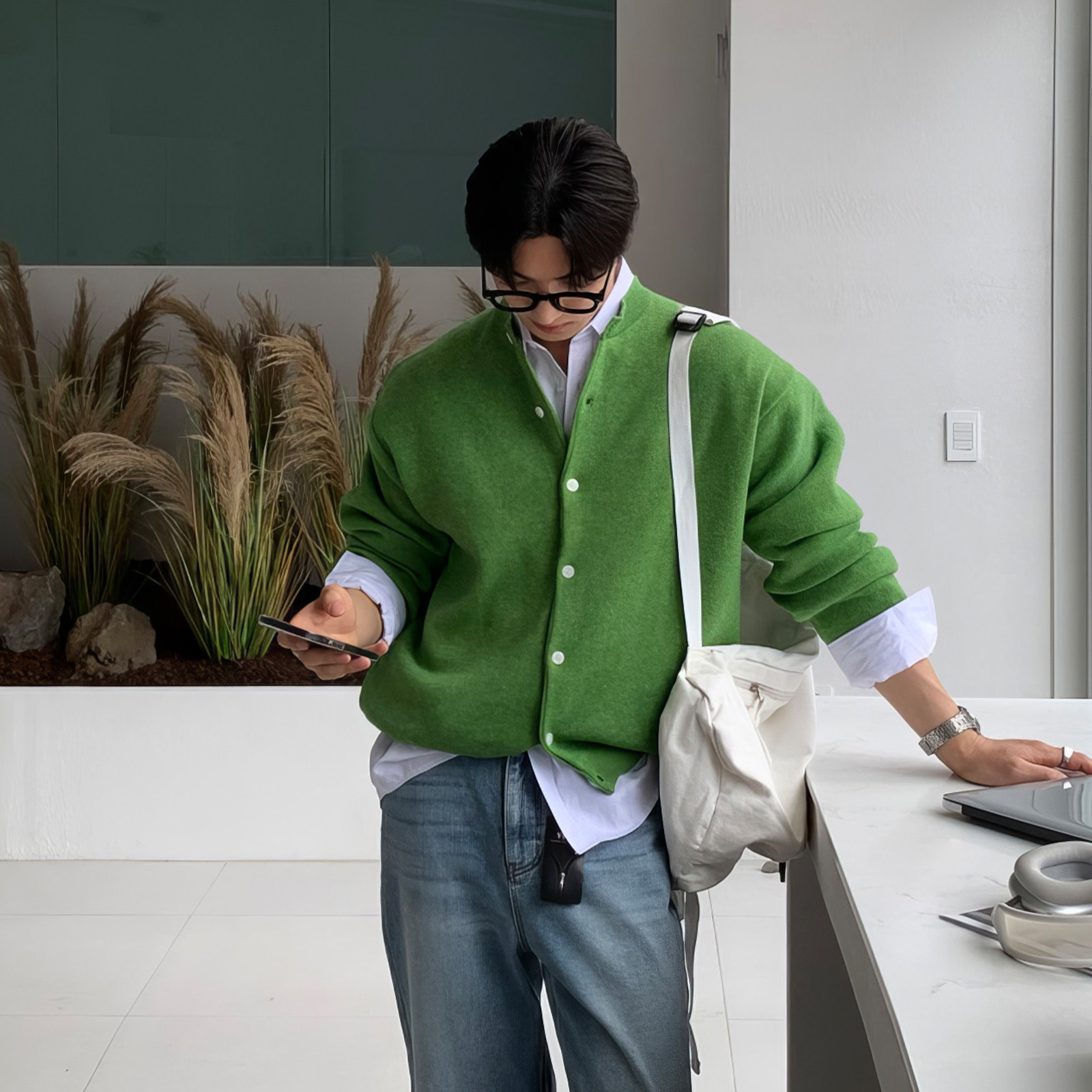 Loose-fitting Fresh-style Korean-style Long-sleeve Knit Sweater