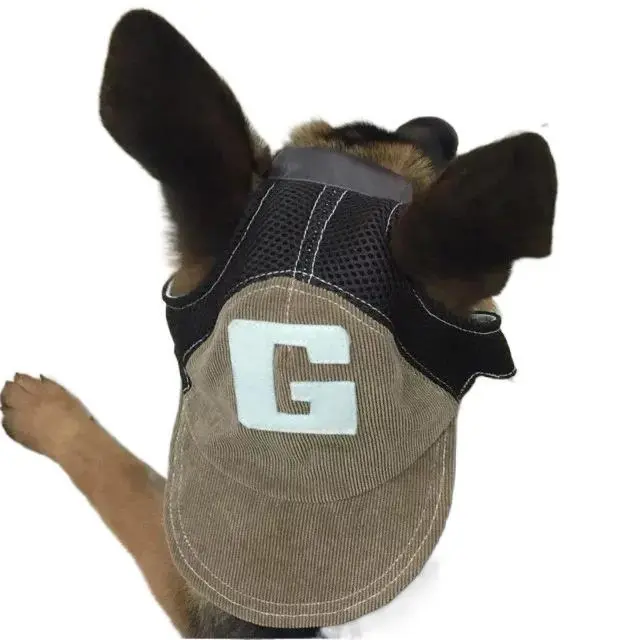 Sunshade Net Breathable Pet Baseball Cap Brown - Shop at LoveMi