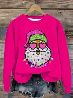 Christmas Element Printed Round-neck Non-hoodie Sweater - G7Z3416 Style-Xl - View 1