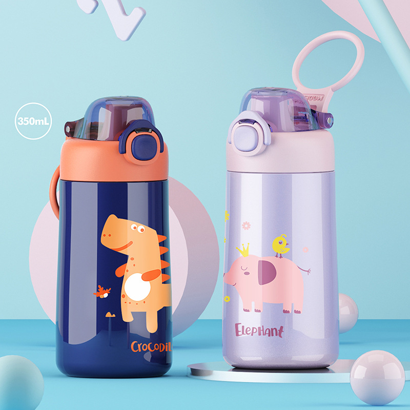 كوب محمول كرتوني أنيق بأسلوب كوري للطلاب والطالبات