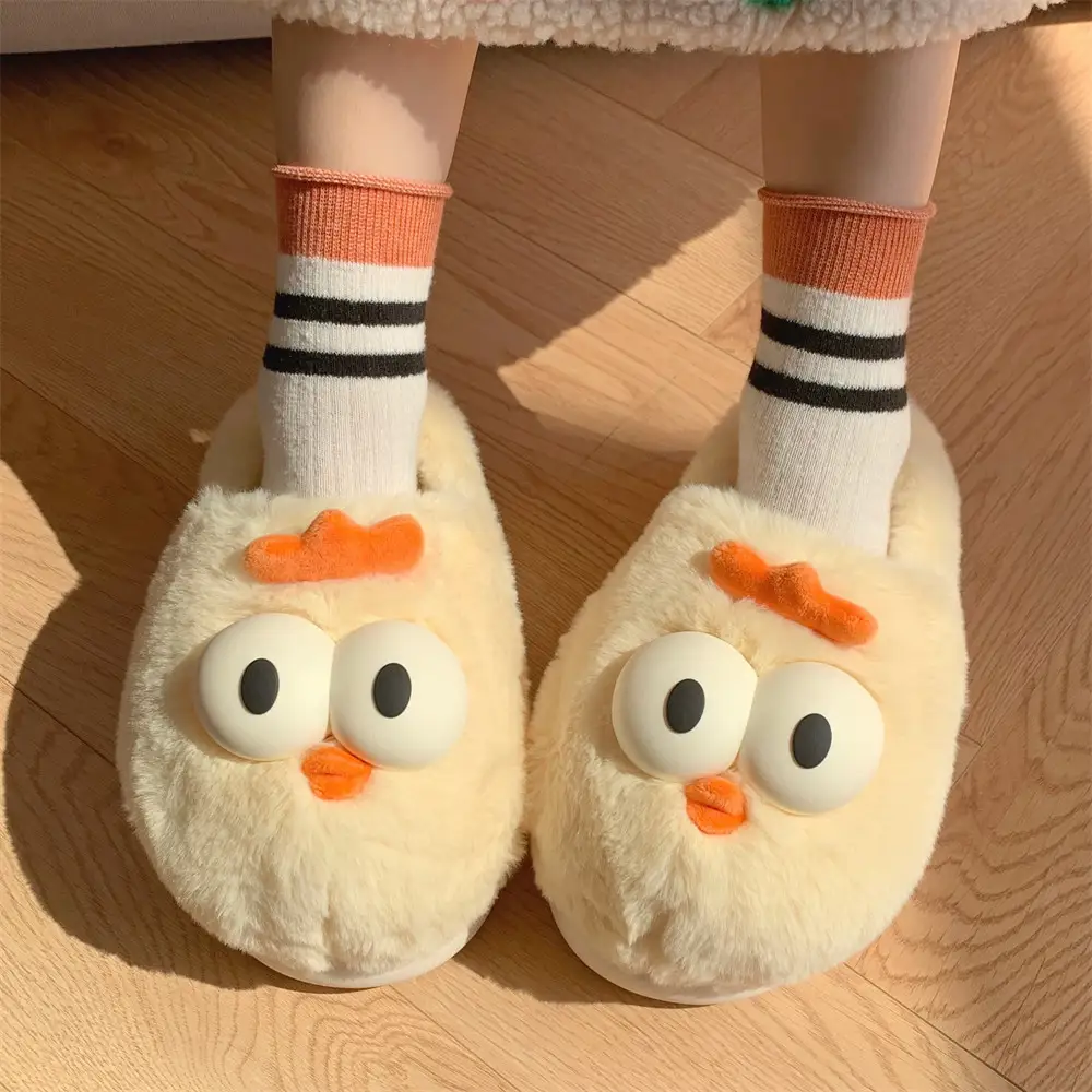 Soft Bottom Warm Keeping Closed Toe Cotton Slippers Can Be Confinement Shoes Ladies
