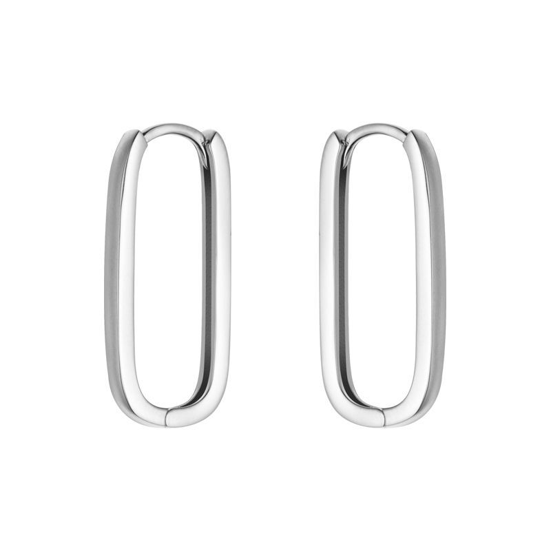 New S925 Sterling Silver Trendy Earrings Temperamental Cold Style Petite Earrings Women