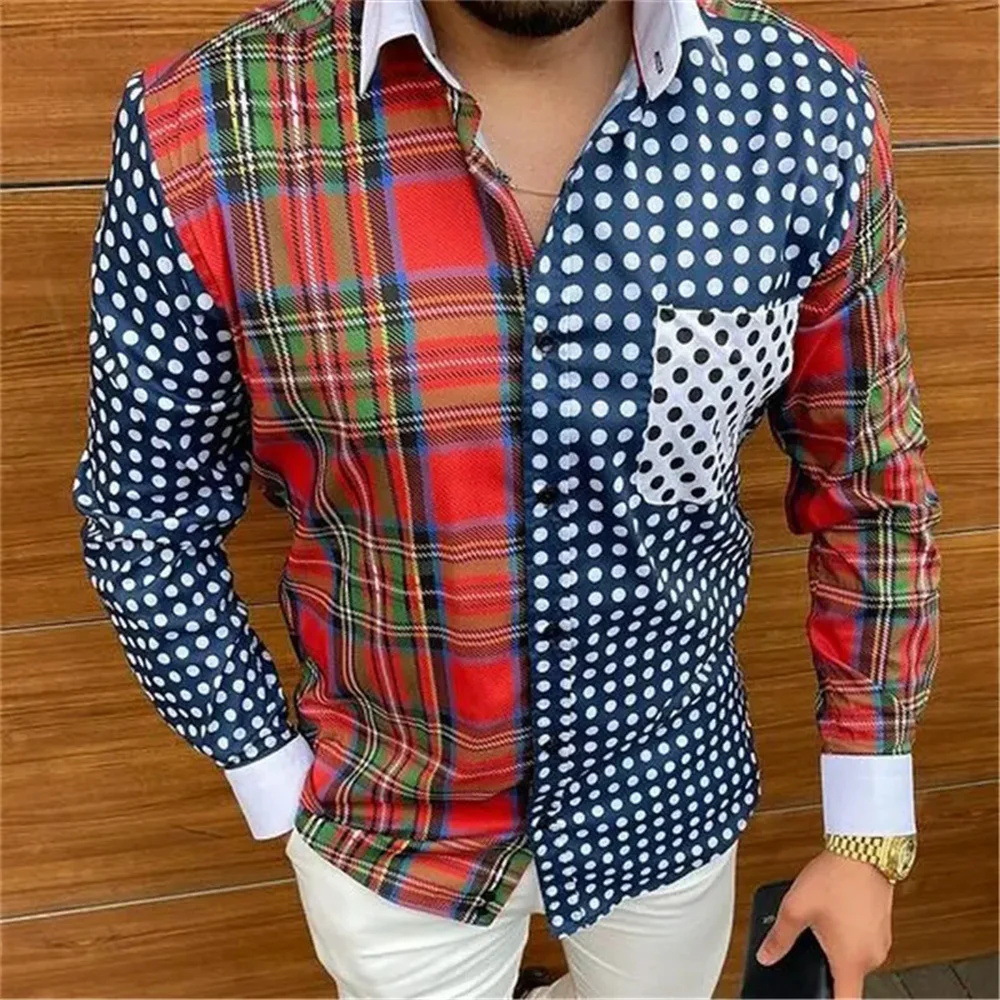 Cross-border Independent Site Temu SHEIN Easter Colorful Egg Mens Shirt