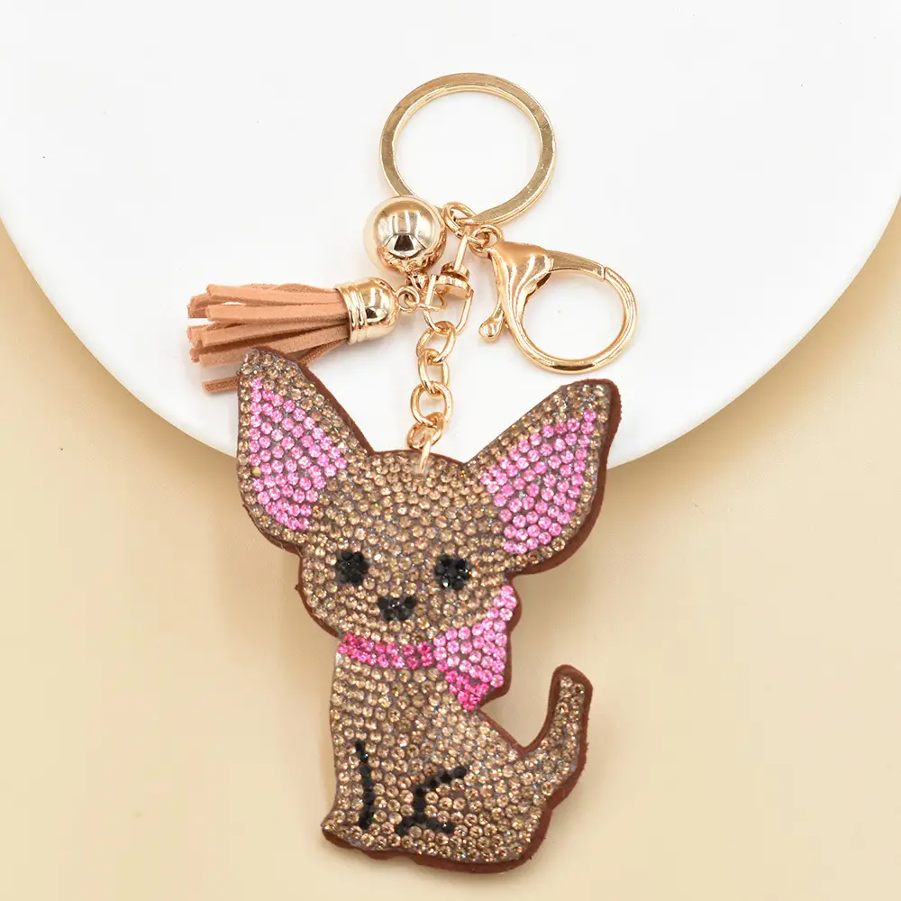 Girls' Keychain Rhinestone Bag Pendant
