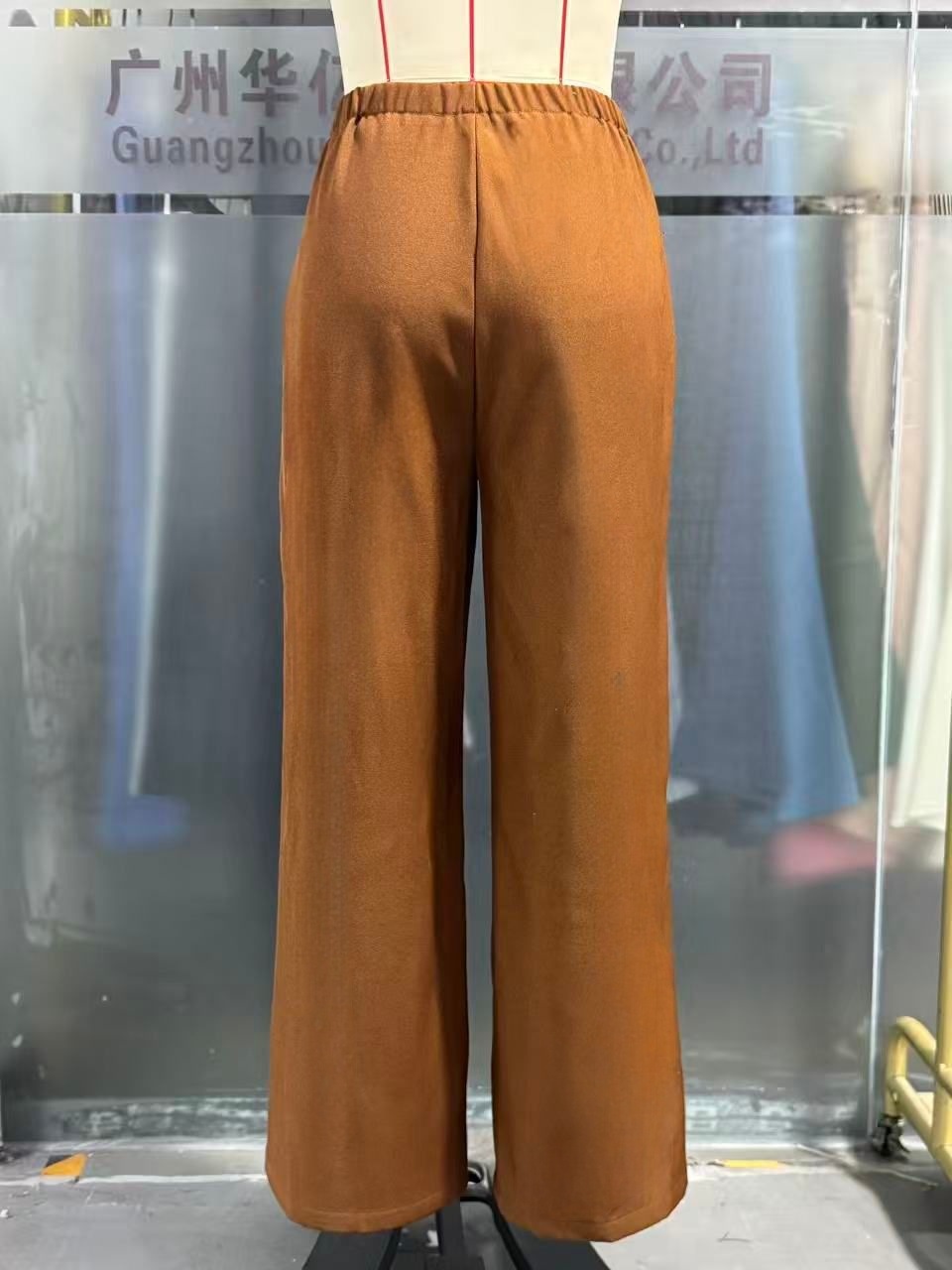 Womens Loose Straight-leg Casual Pants