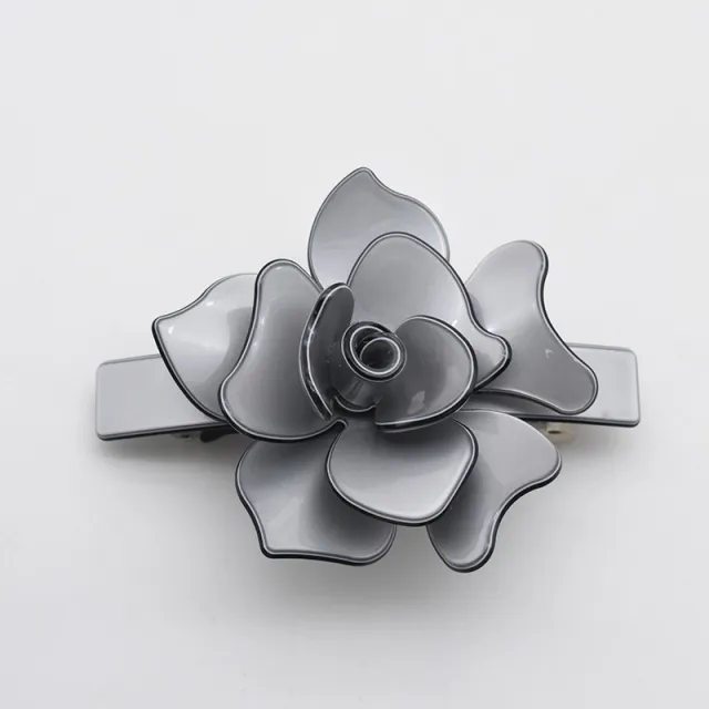 Women's Summer Cute Camellia Barrettes Starry Sky Gray - Shop at LoveMi