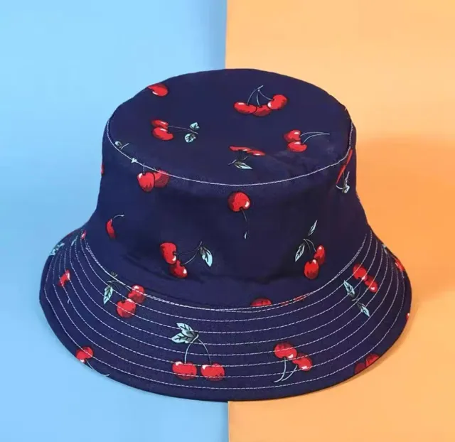 Creative Pattern Series Double sided Wear Sunshade Breathable Bucket Hat 5 Colors Free Size - Shop at LoveMi