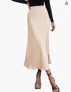 Fashionable Elegant Fishtail Skirt For Women - Beige - View 1