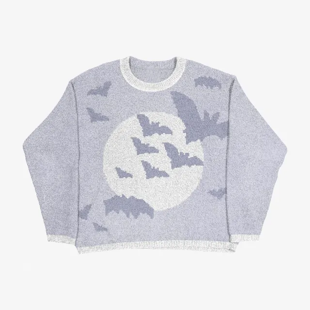 Women's Round Neck Sweater Pullover Print Sweater Model 8 - Shop at LoveMi