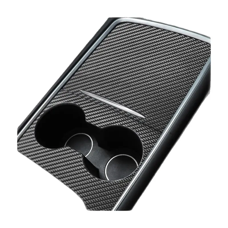 Center Console Trim With Scratch- And Wear-resistant Genuine Carbon Fiber Interior Panel