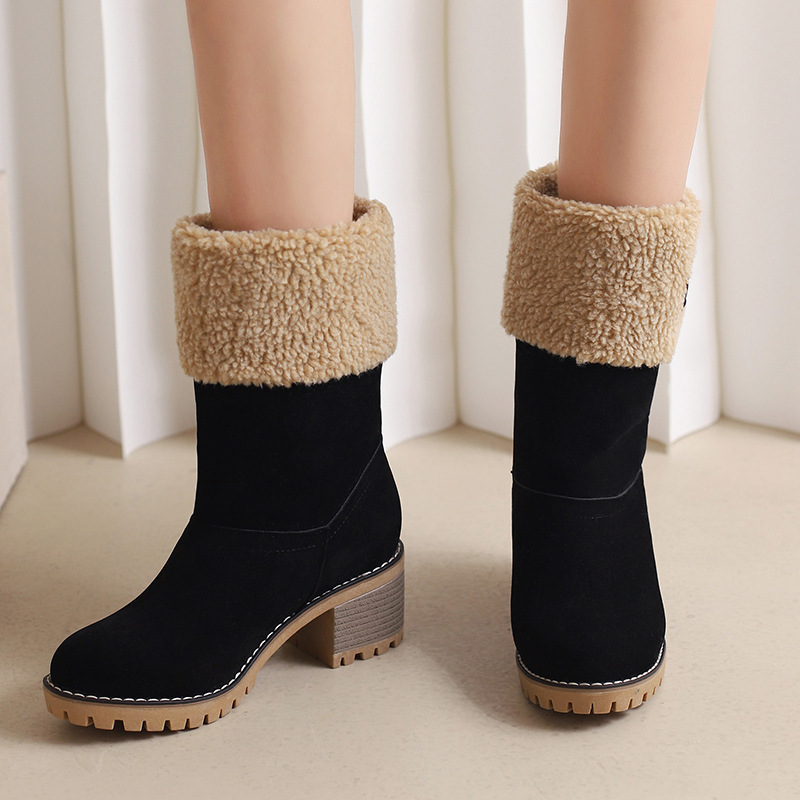 Fashion Personality Suede Low-cut Women's Boots - Image 1