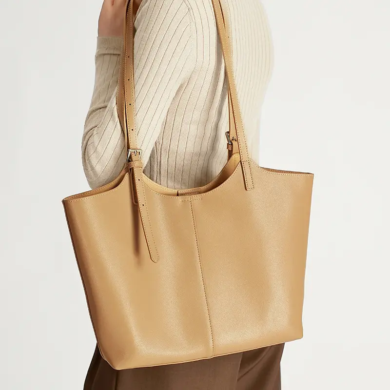 Large-Capacity Practical Tote Bag Genuine Leather Womens