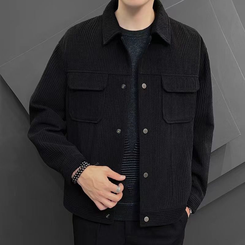 Corduroy Coat Men's Spring And Autumn Korean Fashion