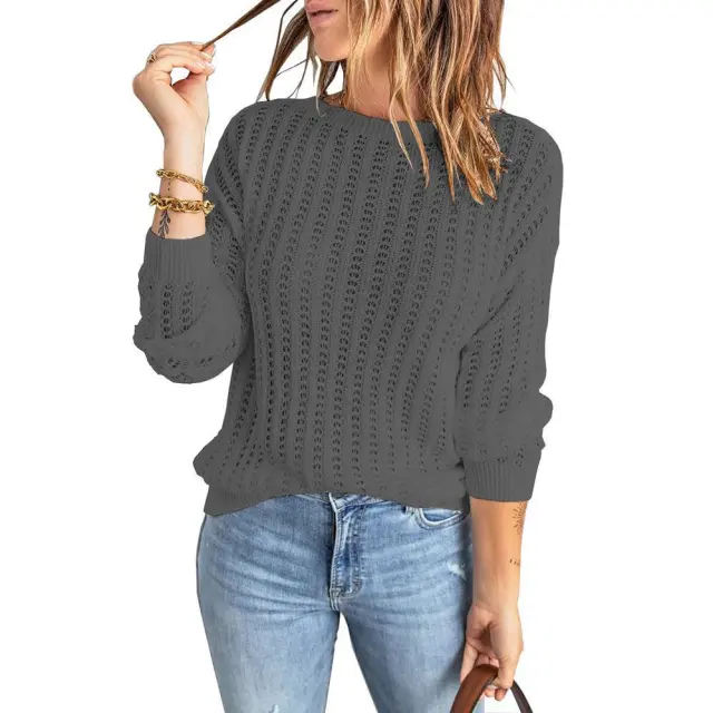 Autumn And Winter Knitted Sweater Dark Gray - Shop at LoveMi