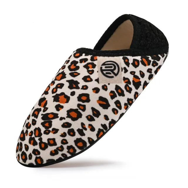 Indoor Bag Heel Soft Bottom Home Thermal Furry Shoes Leopard - Shop at LoveMi