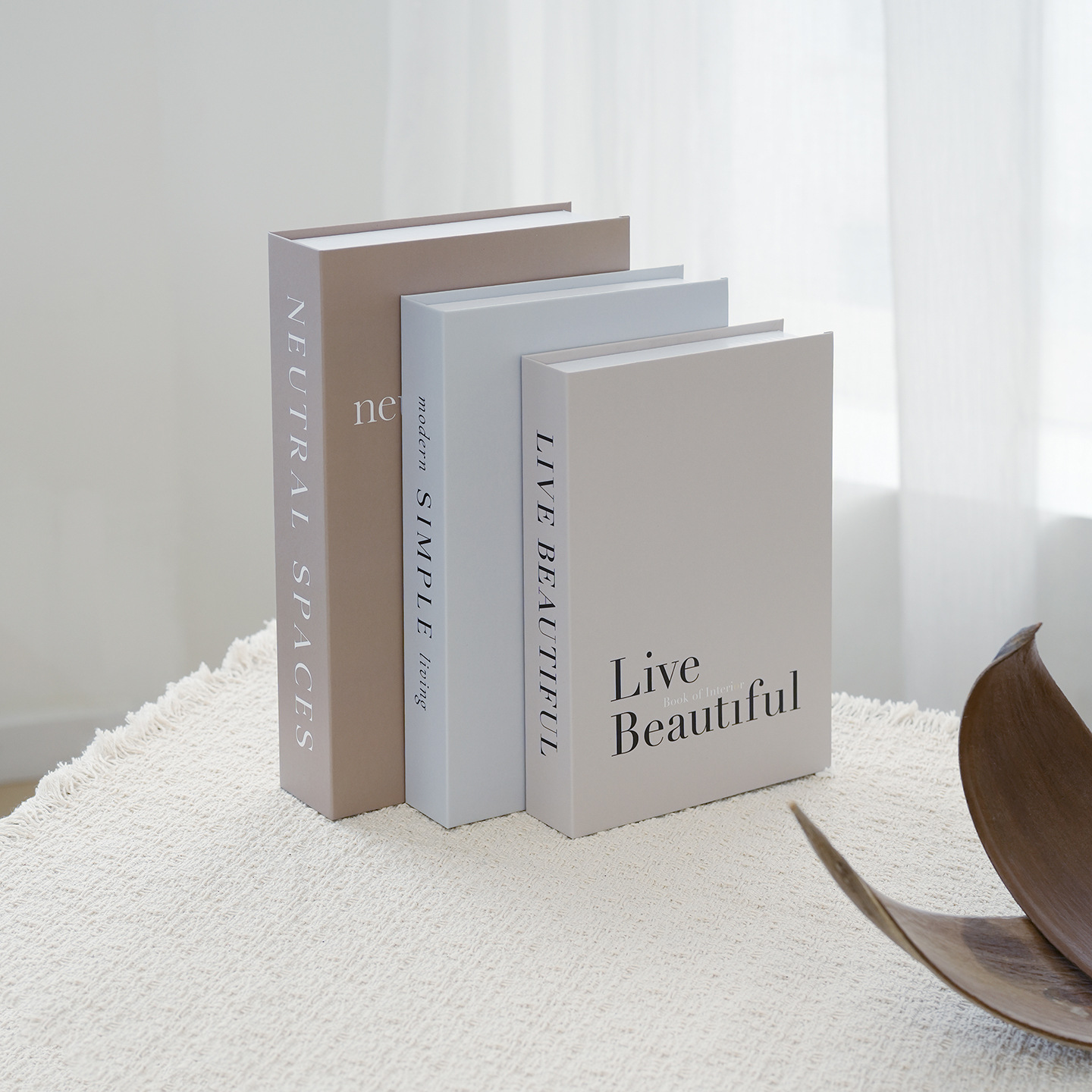 Minimalist Home Decor Simulation Book Foldable Ornament