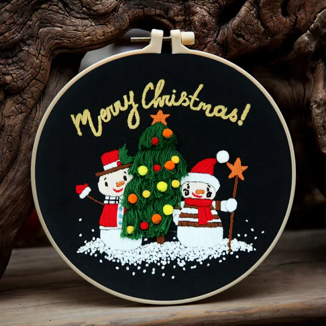 Christmas Cartoon Pendant Round Living Room Decoration Snowman Friend - Shop at LoveMi