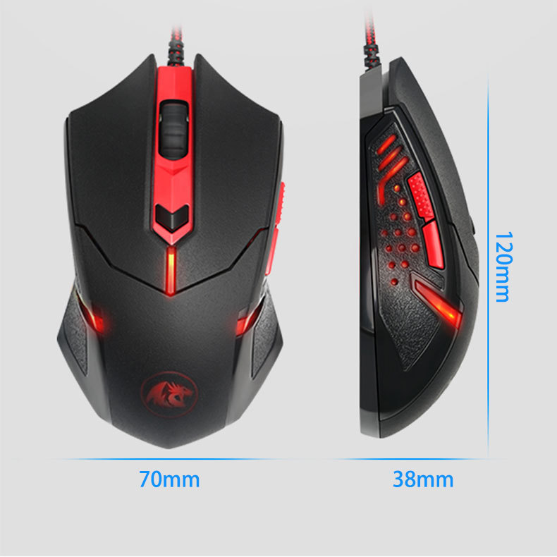 Title 2, Monochrome Luminous Wired Mechanical E-sports G...