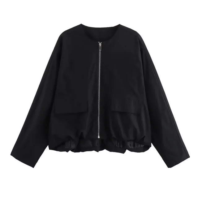 Women's Fashion Street Outdoor Flight Jacket Black - Shop at LoveMi