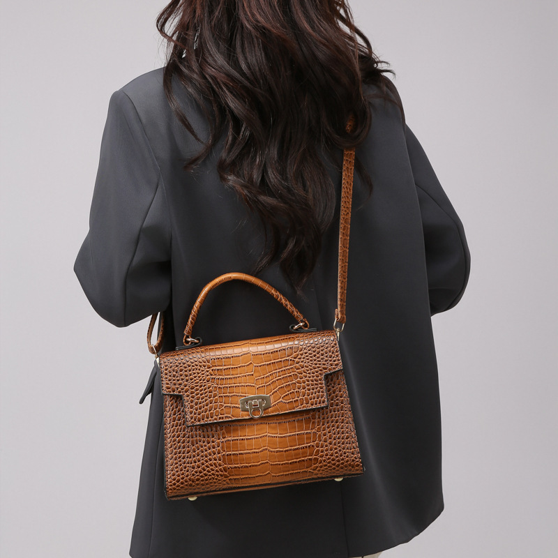 Tote bag en PU motif crocodile — 5 coloris 2