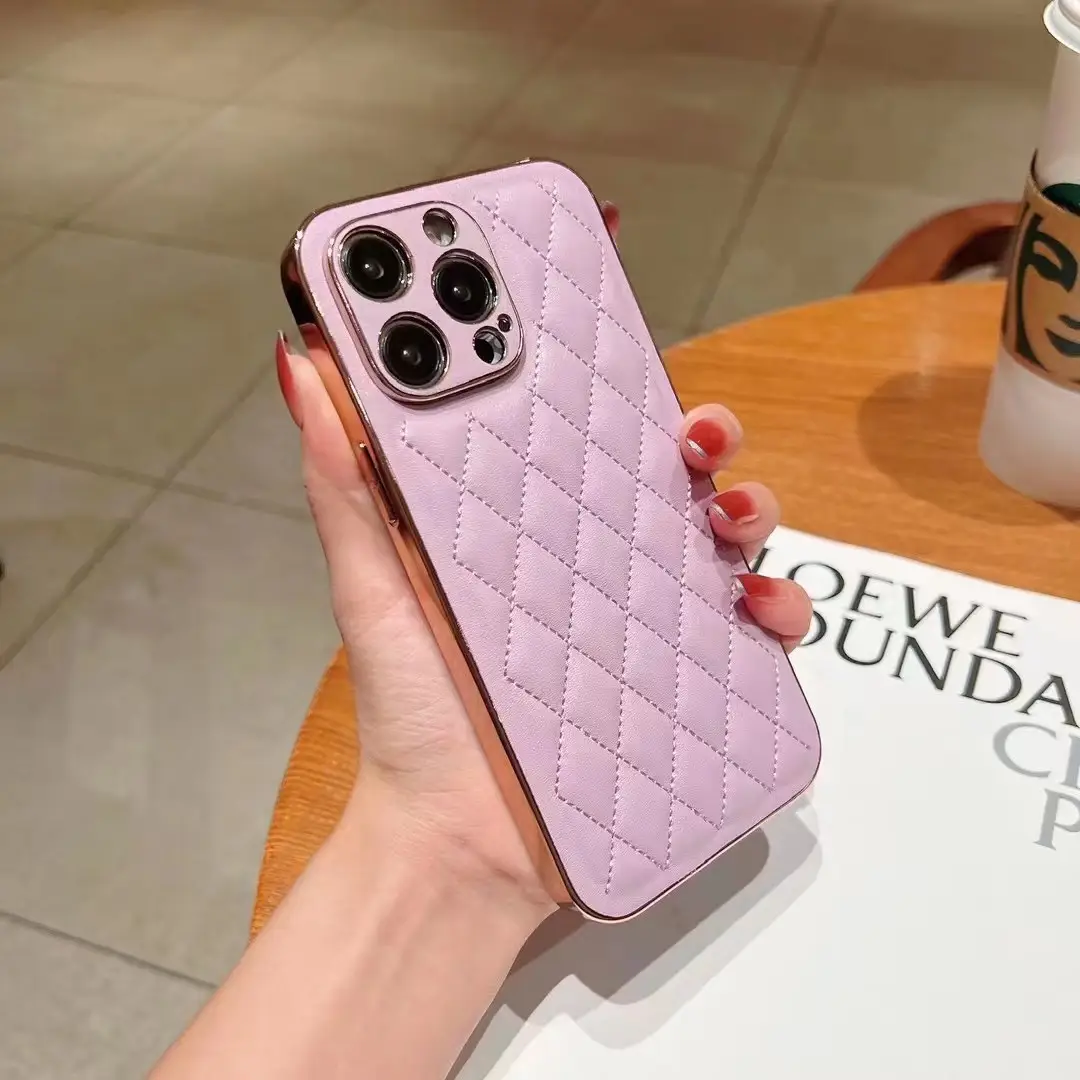 Diamond Leather Pattern Phone Case Drop-resistant Protective Shell