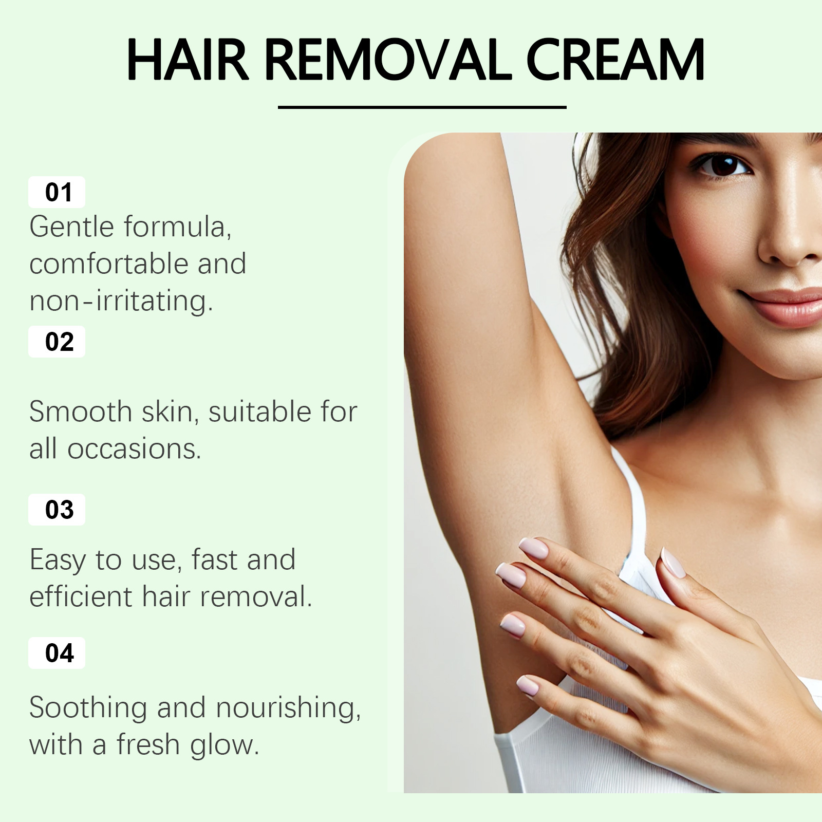 Skin Hair-removal Creamrefreshing, Non-sticky And Gentle Suitable For The Entire Body