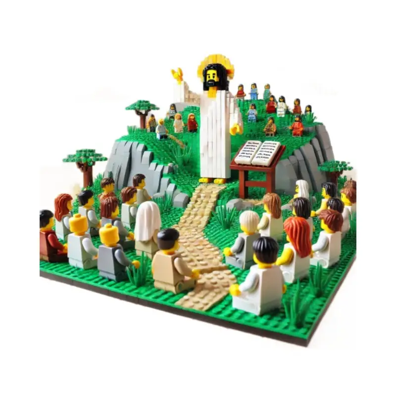 Building Block Ornaments Crafts And Courtyard Architecture Kitseducational Toys
