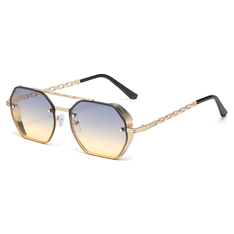 High-end Multi-sided Dual-bridge Sunglasses For Women, Fashionable