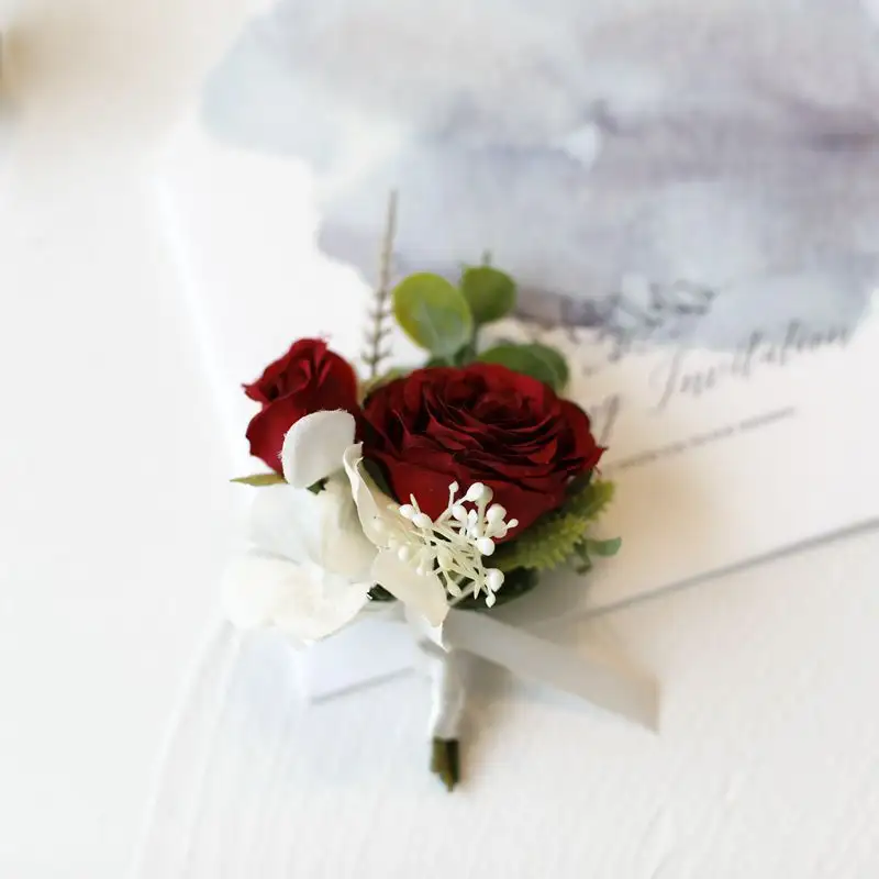 Korean Style Western-style Wedding Bride And Bridesmaid Wrist Flower Simulation Corsage