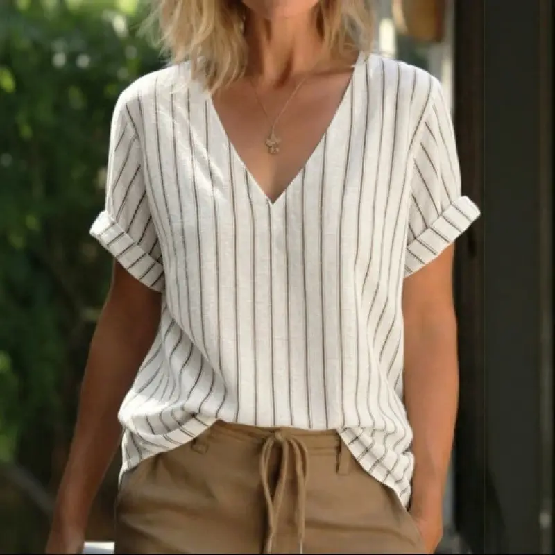 Women's Casual Comfortable Striped Topversatile And Easy