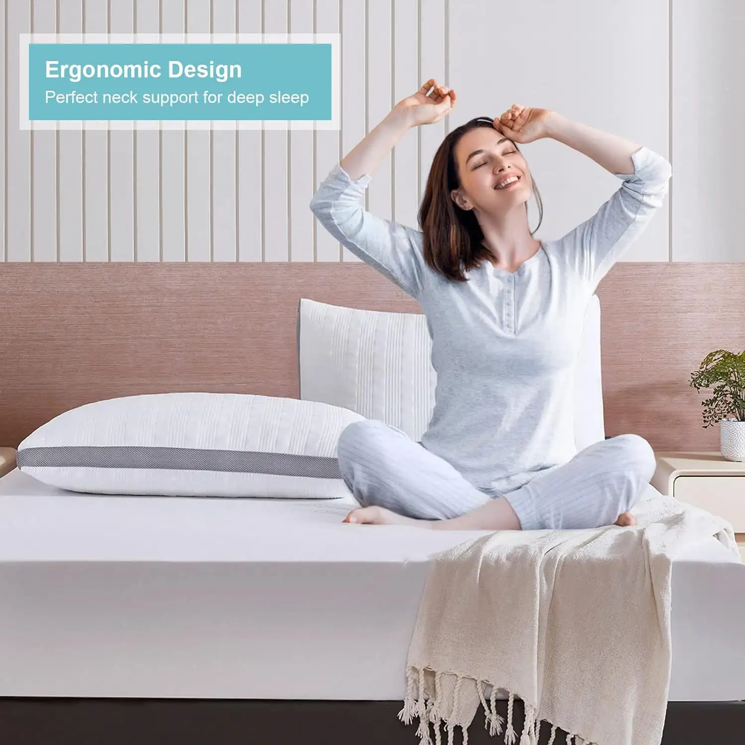 Cooling Broken Memory Foam Bed Pillow