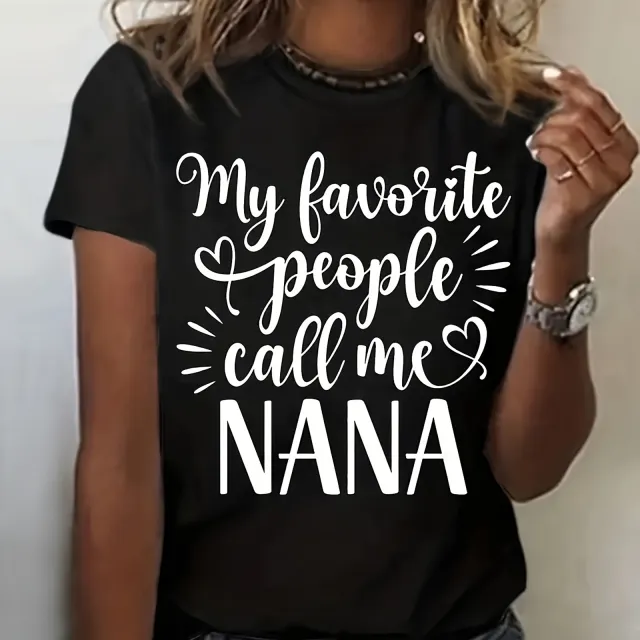 European And American Round Neck Print T shirt Zea1010 Black - Shop at LoveMi