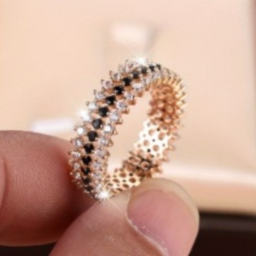 Round Full Circle Simple Minority All-match Design Ring