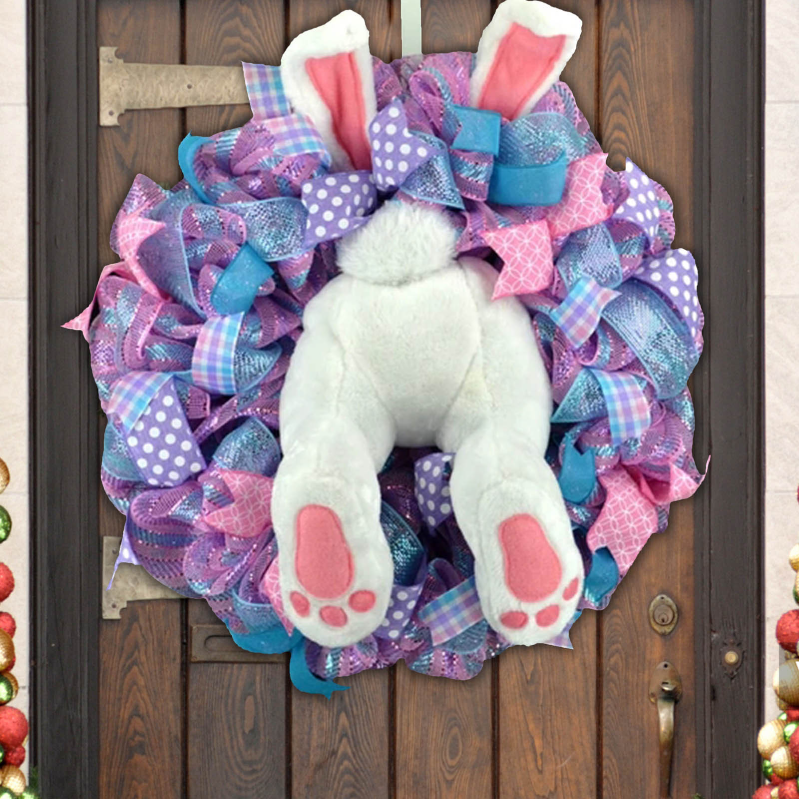 Creative Festive Easter Bunny Decorative Wreath 10