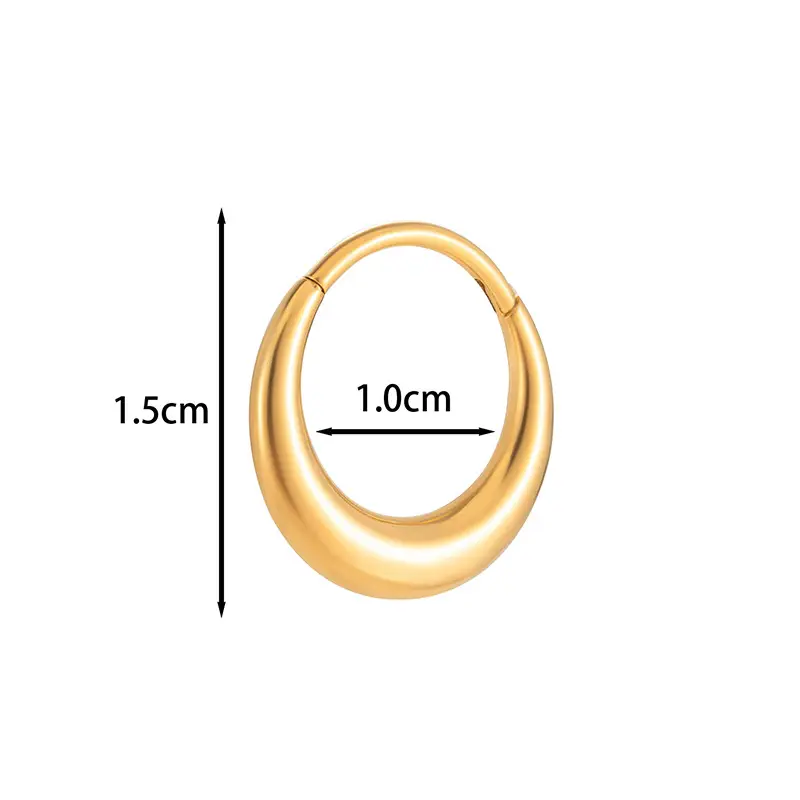 Popular G23 Titanium Fashion All-matching Piercing Earrings