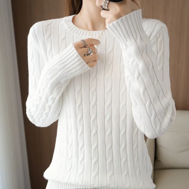 Solid Color Twisted Flower Bottoming Shirt Trendy White Female - Shop at LoveMi