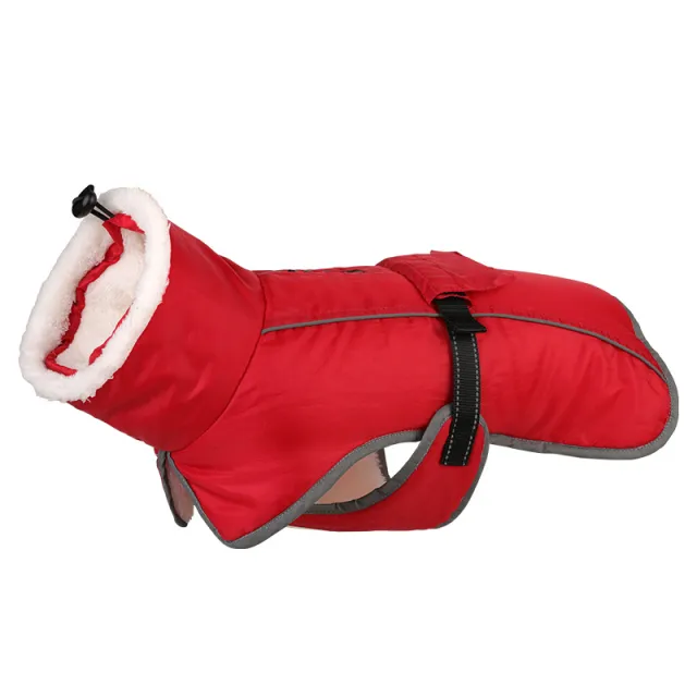 Winter Large Dog Golden Retriever Jarre Aero Bull Corgi Puppy Clothes Warm Red - Shop at LoveMi