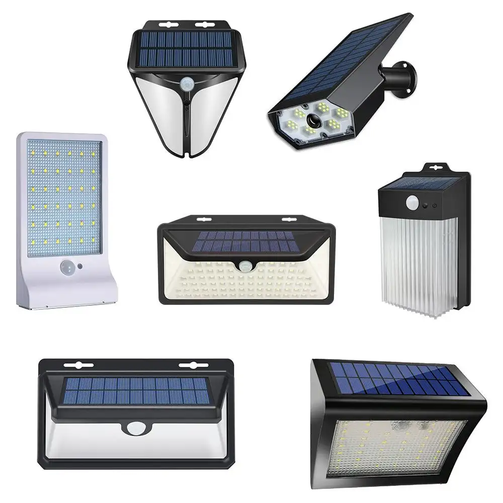 Outdoor Solar Courtyard Human Body Induction Wall Lamp Intelligent Light Sense Garden Villa Balcony Exterior Wall