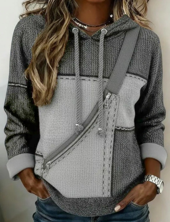 Women’s 3D Printed Hooded Sweatshirt – Long Sleeve Pullover