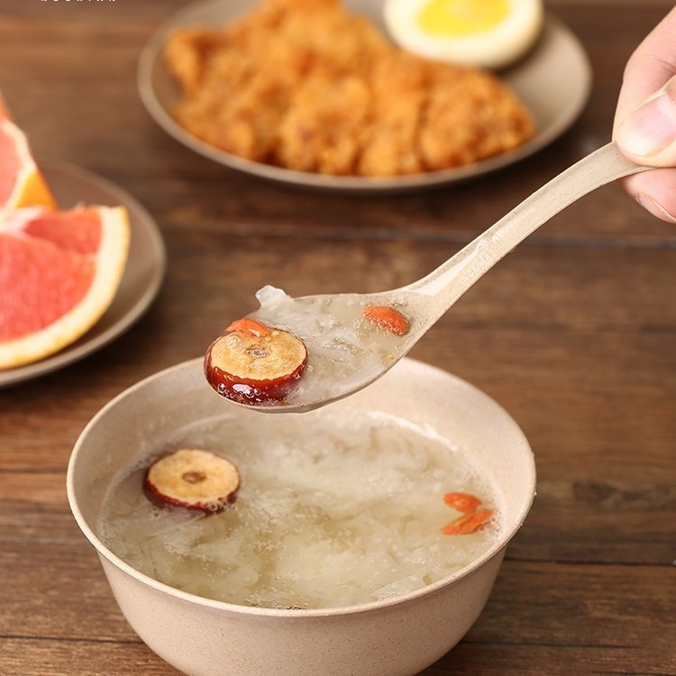 Biodegradable Rice Husk Bowl Chopsticks Spoon Four-piece Set