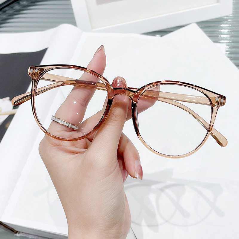Round Frame Frame Vintage Myopia Glasses Frame Anti-blue Light - Image 3