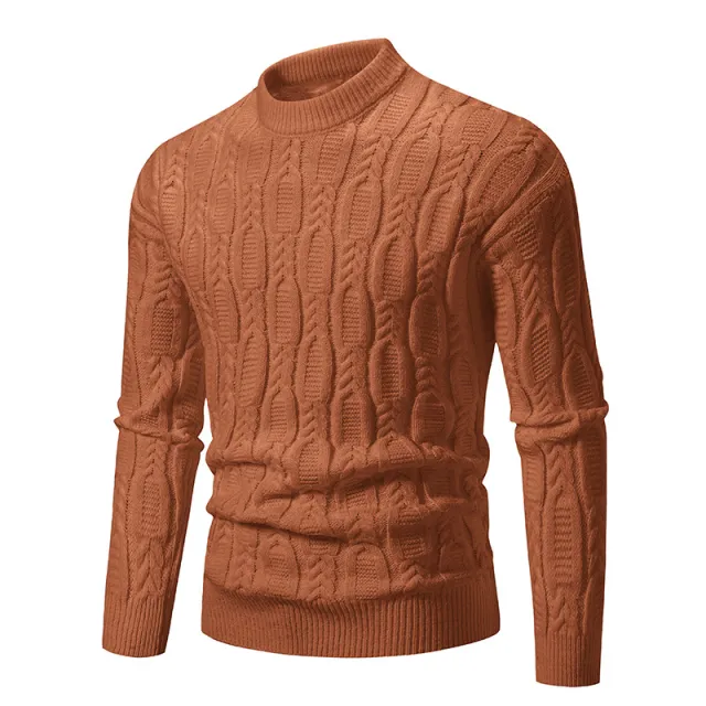 Solid Color New Princess Sleeve Sweater Caramel - Shop at LoveMi