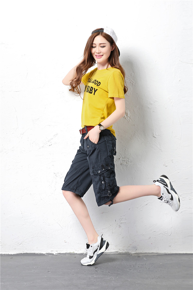 Title 17, Casual Pants Loose Overknee Cropped Pants Multi...