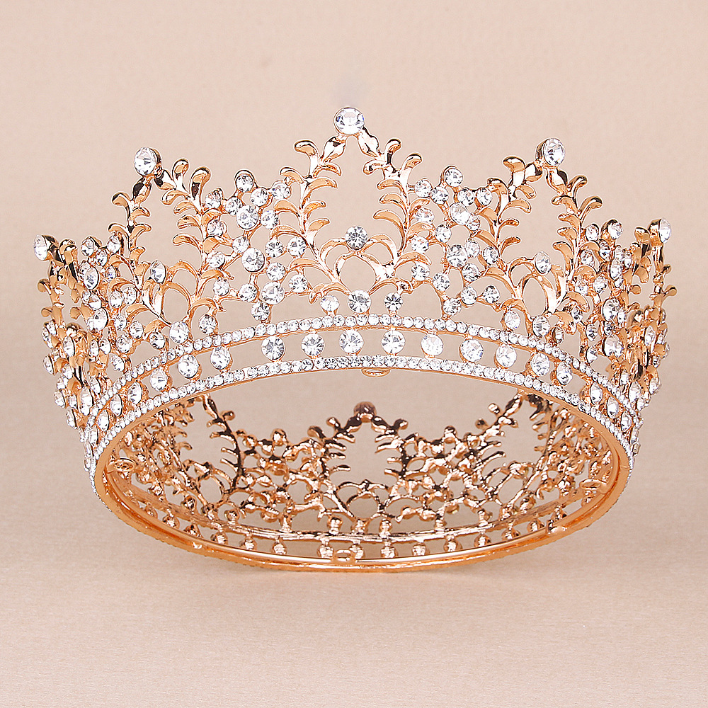 Alloy Rhinestone Crown Headband, picture 6 of 7