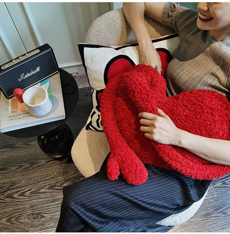 Title 1, Love Heart Couch Pillow Back Cushion Plush Toy