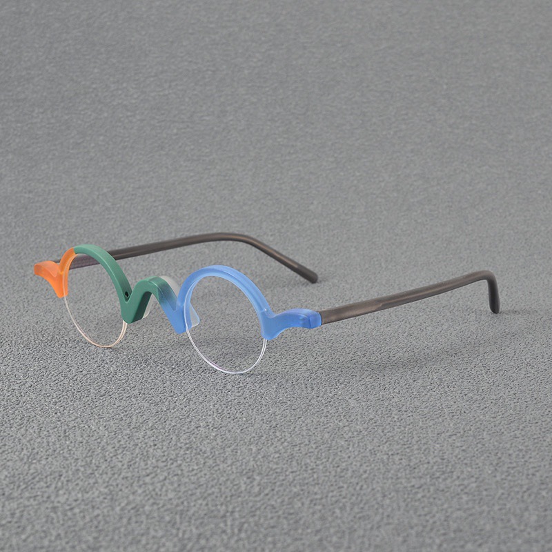 Women's Fashion Retro Blue Light Blocking Round Glasses - Image 7