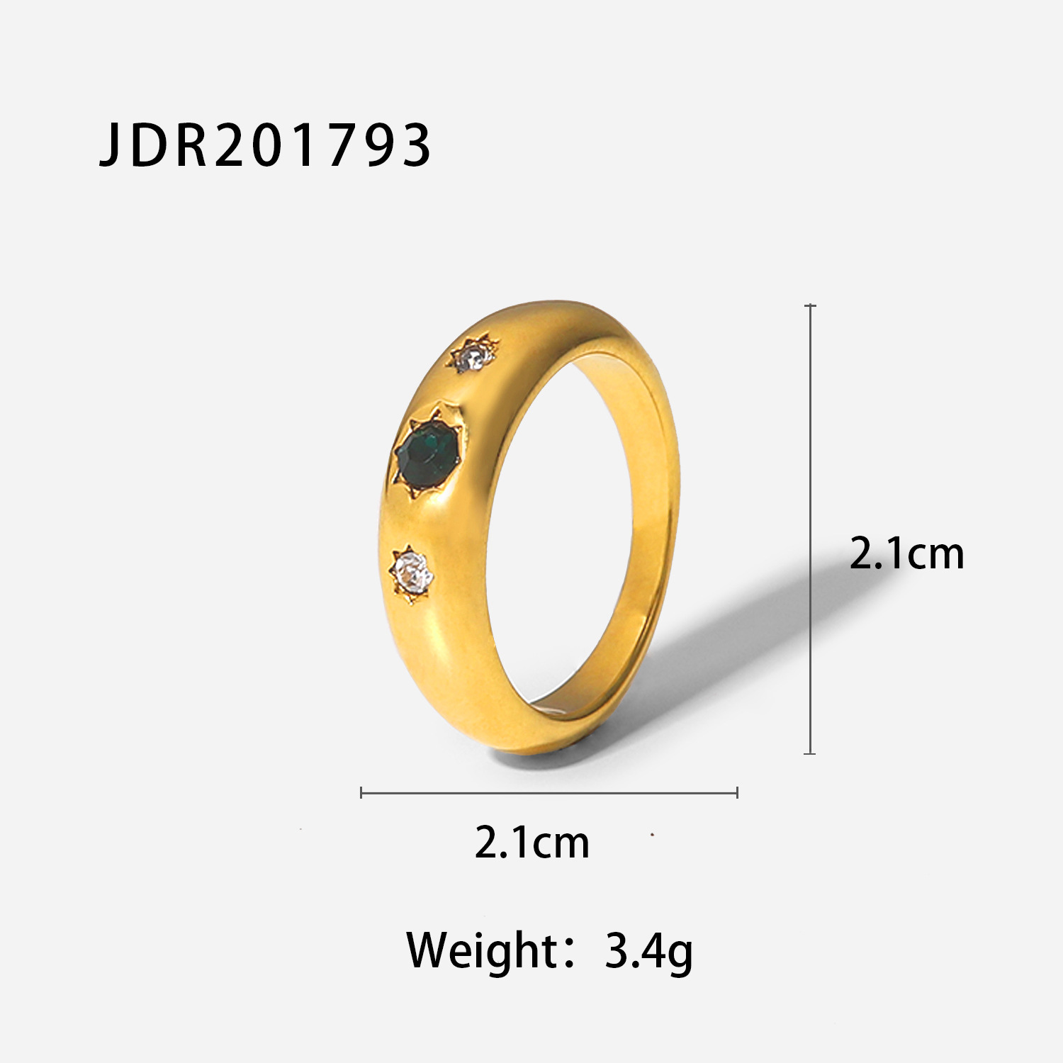 Retro Eight Awn Star Ring For Women